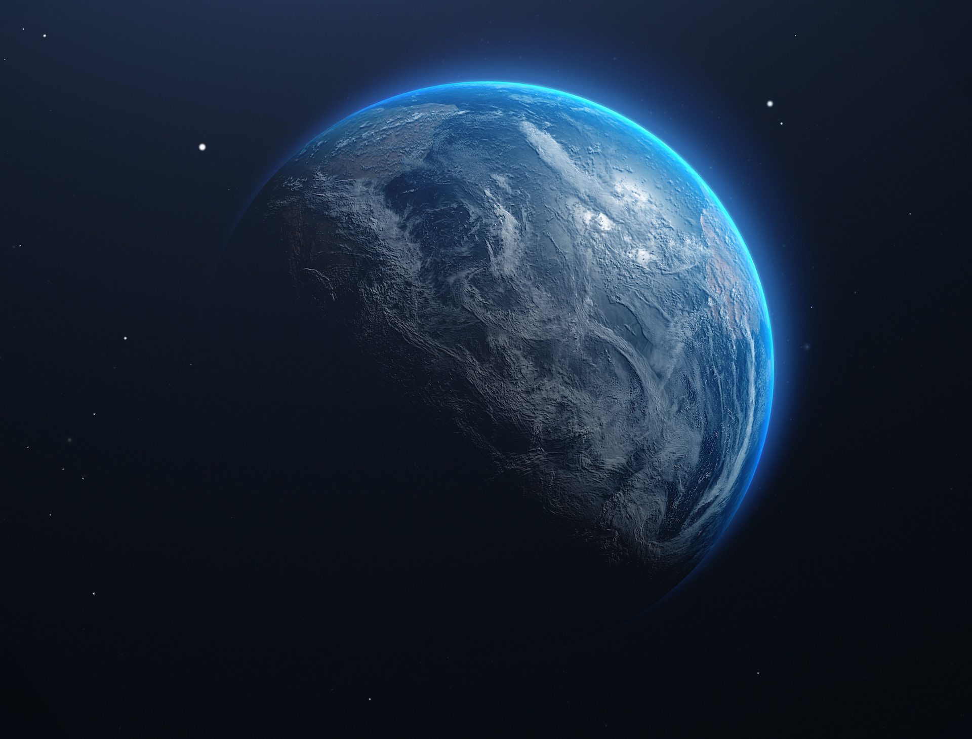 shot of the Earth in space