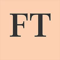 FT logo on a peach background